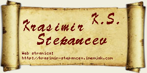Krasimir Stepančev vizit kartica